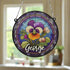 Pansy Personalised Stained Glass Effect Suncatcher